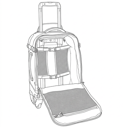 Gear Warrior 4 Wheeled Carry On