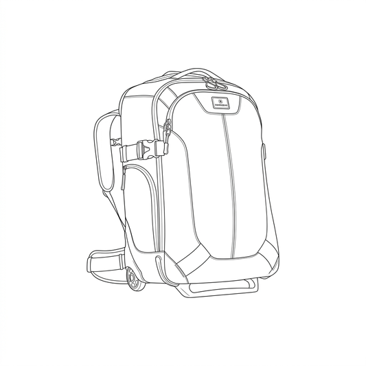 EC Adventure Wheeled Backpack 22
