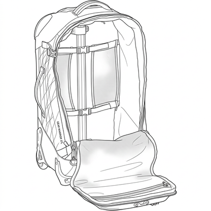 Gear Warrior 2 Wheel International Carry On